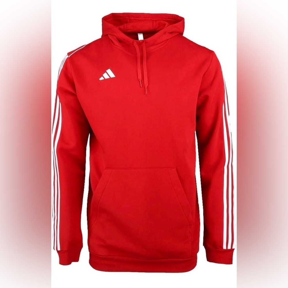 Adidas Men’s Trio 23 League Sweat Hoodie Red Size XLT2 NWT Team Power Red
